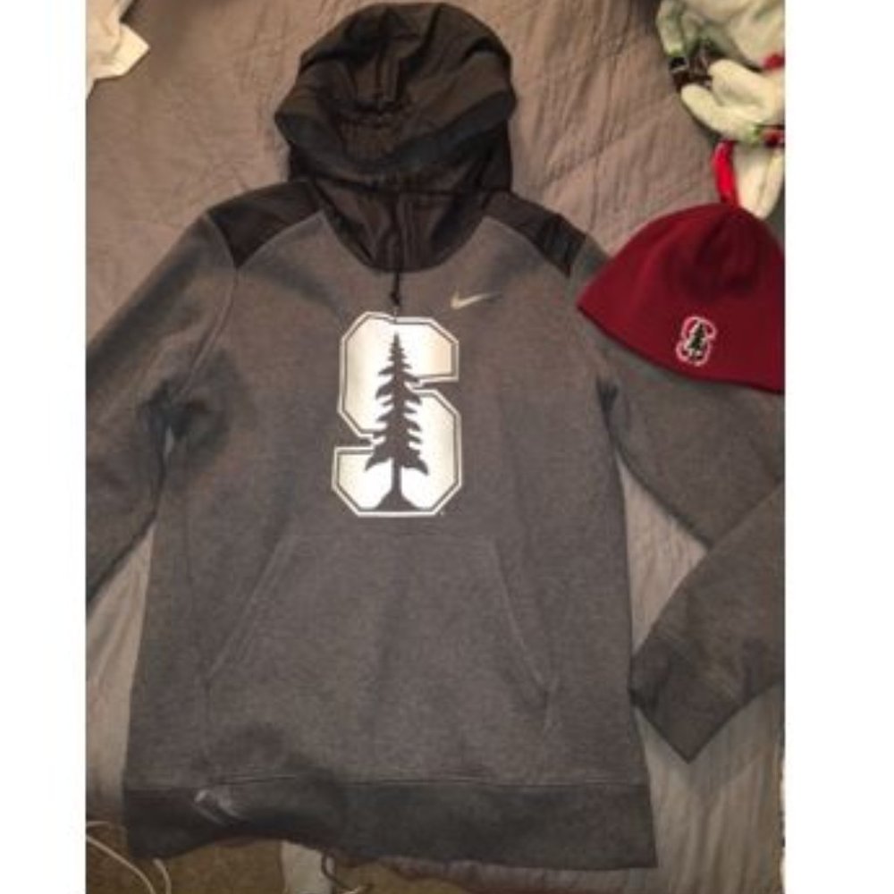 Nike Men's Stanford Hybrid Fleece Hoodie w/ Beanie